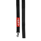 Personalised Name Patch Leash - Black