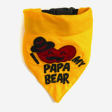 i love Papa Bear Dog Bandana - Fathers Day