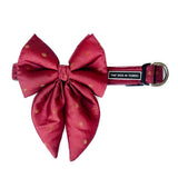 Pink Silk Sailor Bow Tie with Collar