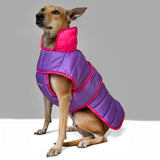 Dog Winter Puffer Jacket - Purple