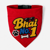 Bhai No.1 Embroidered Bandana with Adjustable Collar