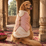 Rajwada Kunwar Sa Sherwani with Koti Festive Dog Sherwani -Pink/Gold