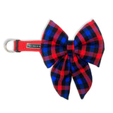 Chevron Sailor Bow Tie with Collar - Black (Copy) That Dog In Tuxedo