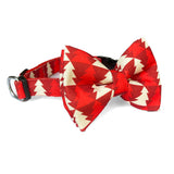 Xmas Pine Tree Christmas Dog Bow tie Collar