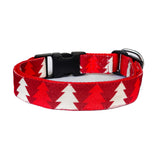 Xmas Pine Christmas Dog Fabric Collar