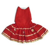 Padmavati Silk Gota Dog Dress - Maroon