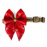 Jashn Dog Festive Bow Tie - Utsava collection-Red