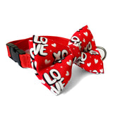 XOXO Valentine Dog Bow Tie