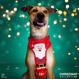 Santa Claus Costume Christmas Dog Body Mesh Harness thatdogintuxedo