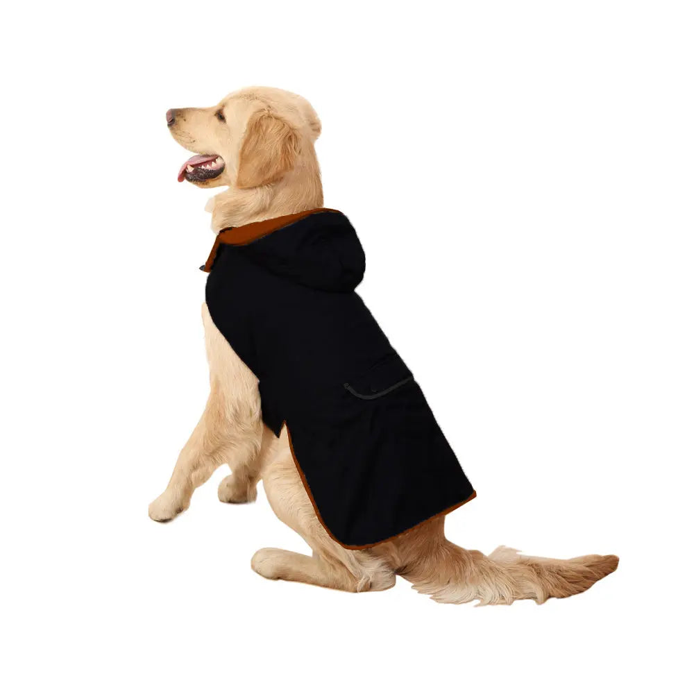 The Hoodie Dog Jacket Black - L thatdogintuxedo