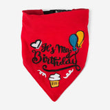 Its My Birthday Dog Embroidered Bandana