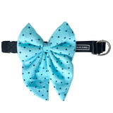 Dotty Affair Sailor Bow Tie with Collar That Dog In Tuxedo
