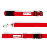 TDIT Basics - Dog Nylon Collar & Adjustable Leash Set - Red