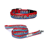 SuperHero Dog Collar and Leash Set