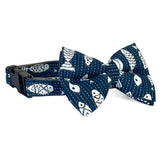 Kantha Collection - Dog Bow Tie collar - Fish