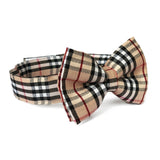 Furr-berry Plaid Classic Dog Bow Tie