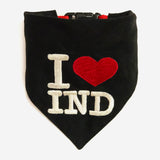 I love India Embroidered Dog Bandana