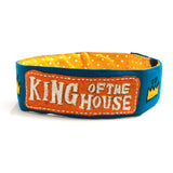 King of the House Dog Embroidered Neckbands