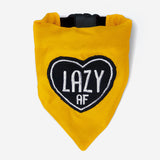 Lazy AF Embroidered Dog Bandana