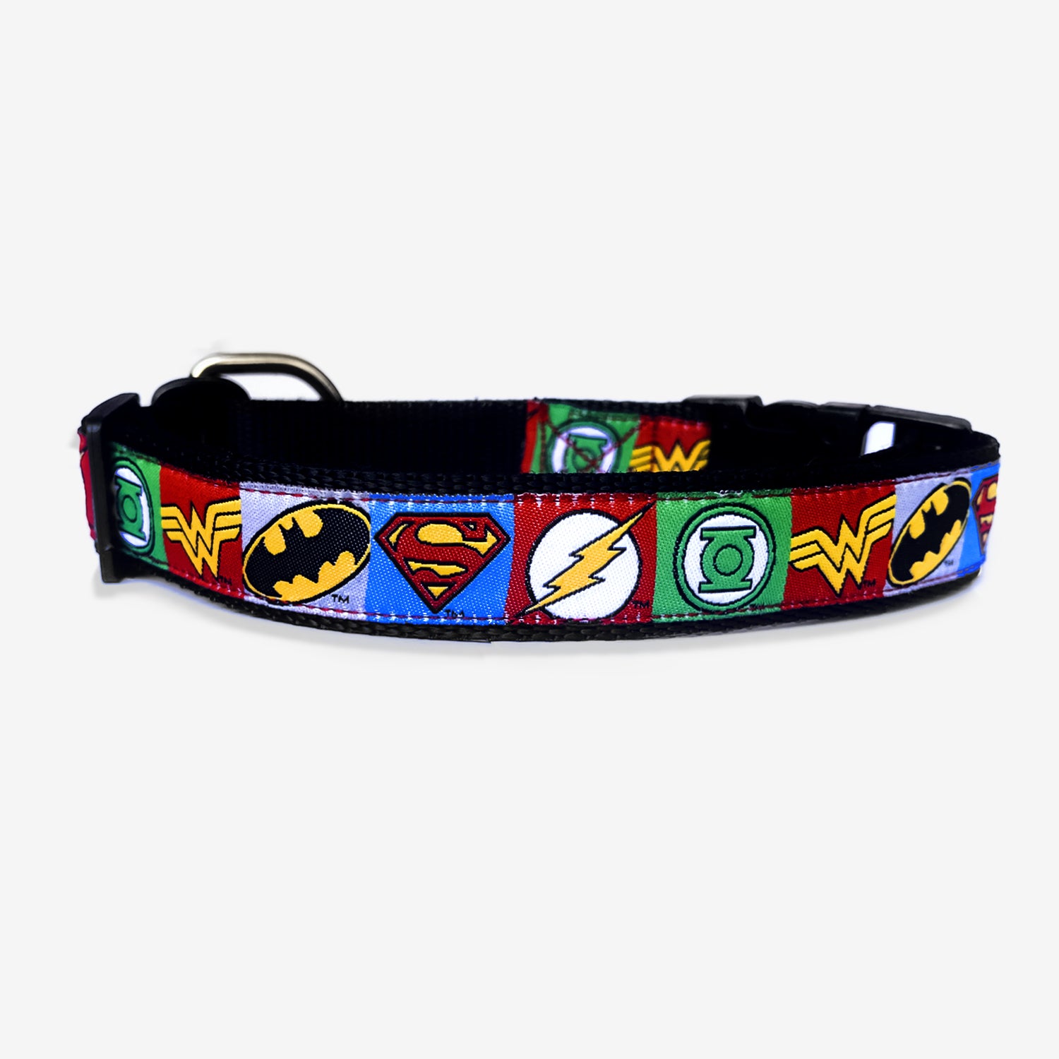 TDIT X ©DC Justice League Dog Collar That Dog In Tuxedo