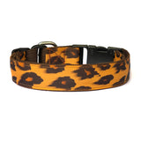 Leopard Dog Collar - Adjustable Nylon Collar
