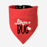 Love Bug Dog Embroidered Bandana thatdogintuxedo