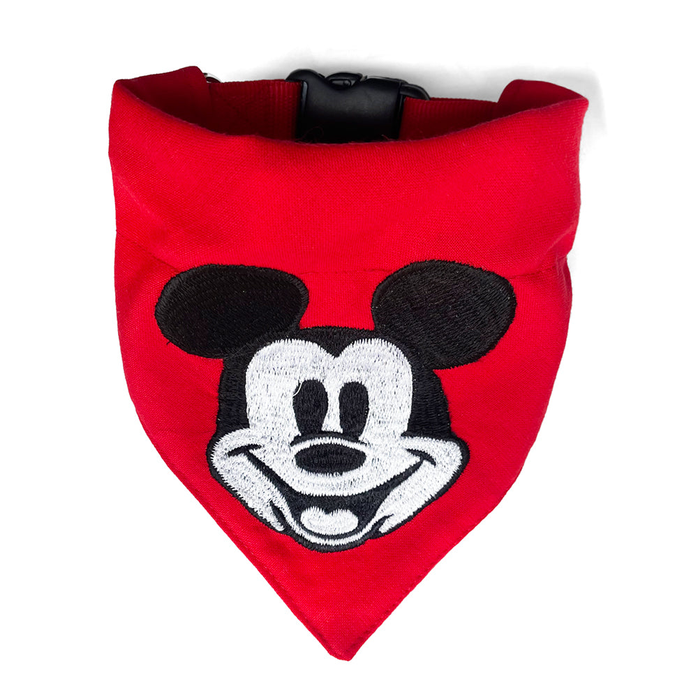 TDIT X Disney Mickey Mouse Embroidered Dog Bandana with collar That Dog In Tuxedo