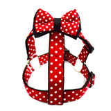 Huckleberry Dog Bowtie Harness - Minnie Mouse
