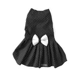 Retro Polka Dog Dress - Black