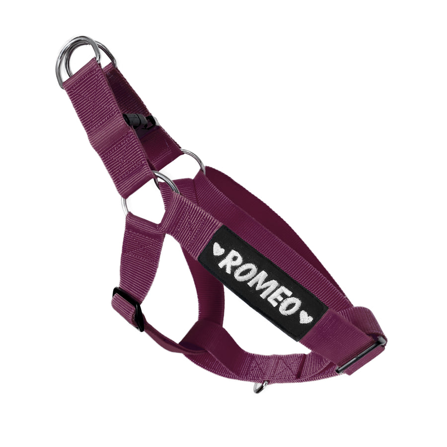 Easy Walk Step-In Name Harness - Wine thatdogintuxedo