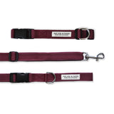 TDIT Basics - Dog Nylon Collar & Adjustable Leash Set - Wine