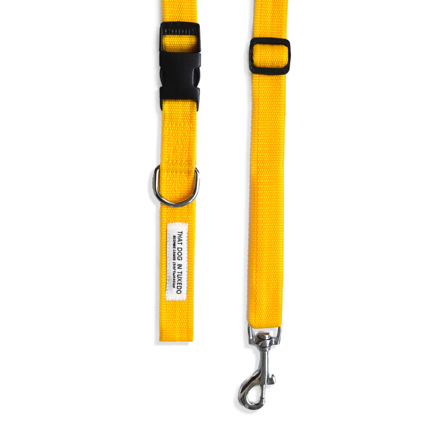TDIT Adjustable Nylon Dog Leash - Yellow thatdogintuxedo